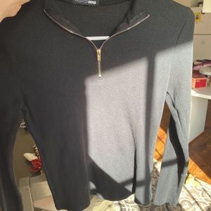 fashion nova long sleeve zip up !